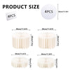 Quatre jeux de supports alimentaires en acrylique blanc, de différentes hauteurs, pour présentation buffet.