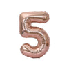 Large Red Number Foil Balloon for Birthday and Anniversary Decor