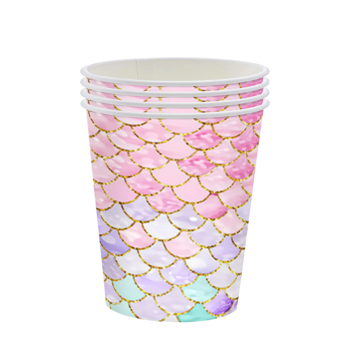 Purple Mermaid Birthday Party Supplies Kit for Girls
