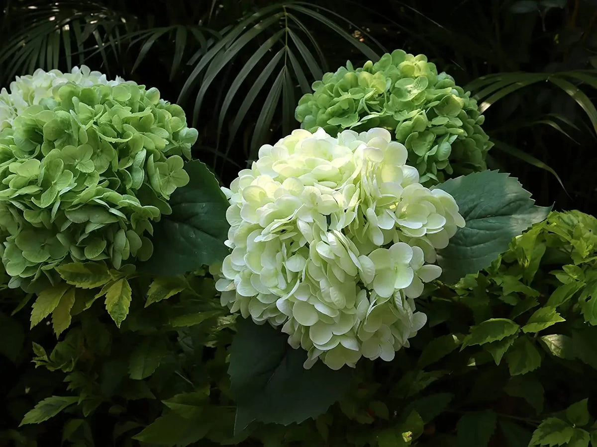 Lifelike Latex Hydrangea Stems for Weddings & Home Decor (Set of 4)