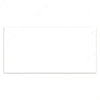 A blank white wooden sign ready for personalization and home decor.