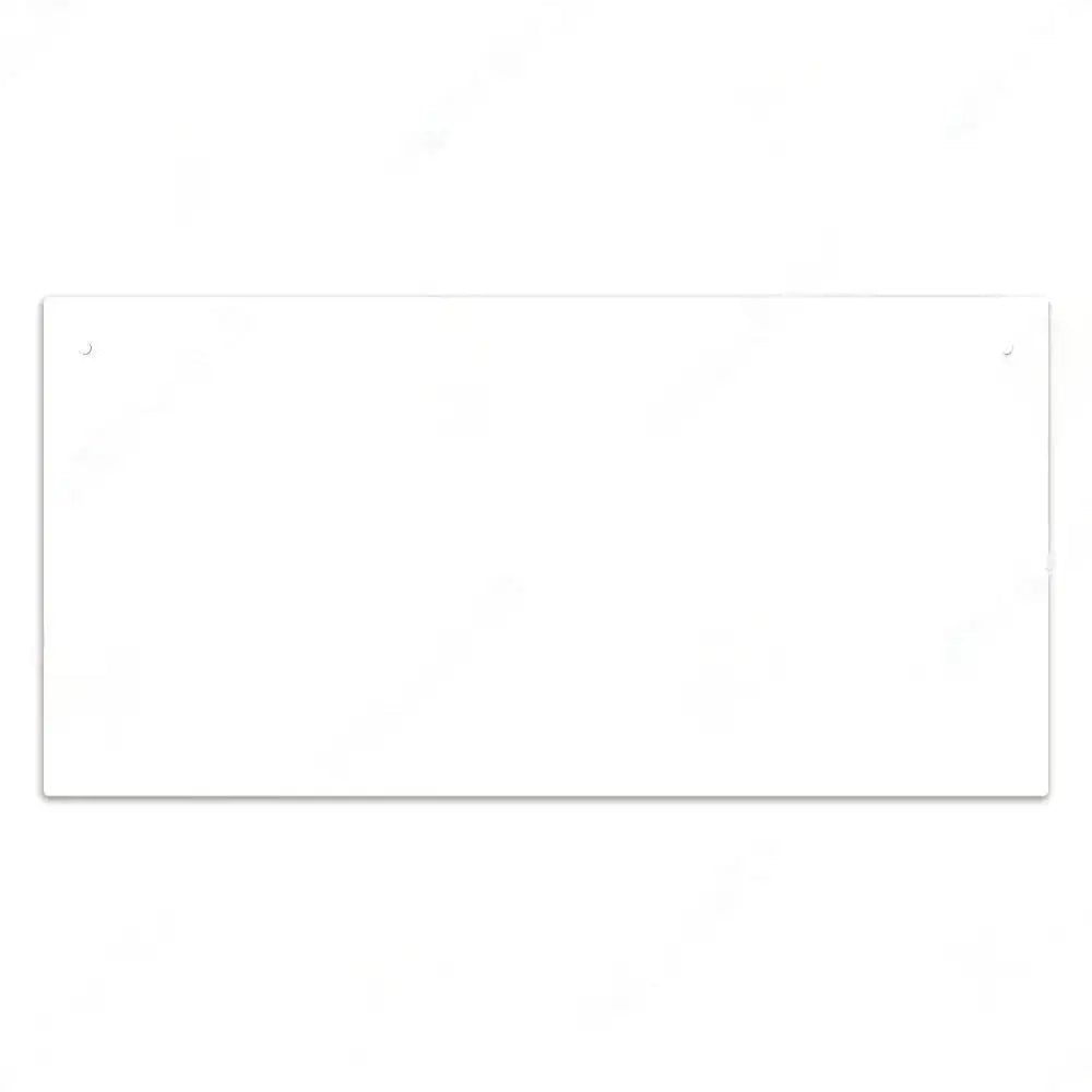 A blank white wooden sign ready for personalization and home decor.