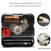 A close-up view of a silent stopwatch featuring a dual-source crystal oscillator and copper sleeve shaft.