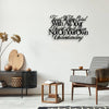 Black metal wall art featuring the scripture Trust in the Lord With All Your Heart and Lean Not On Your Own Understanding