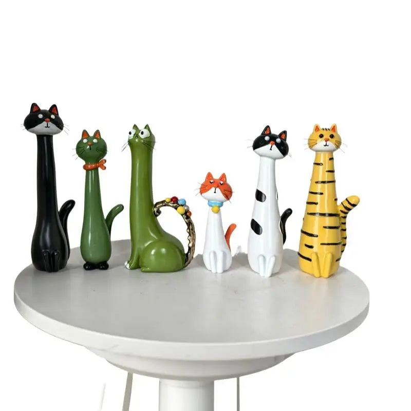 Cute Cat-Shaped Resin Vase for Home Decor