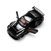 A black Top Racer car model remote control alarm clock with sound effects.