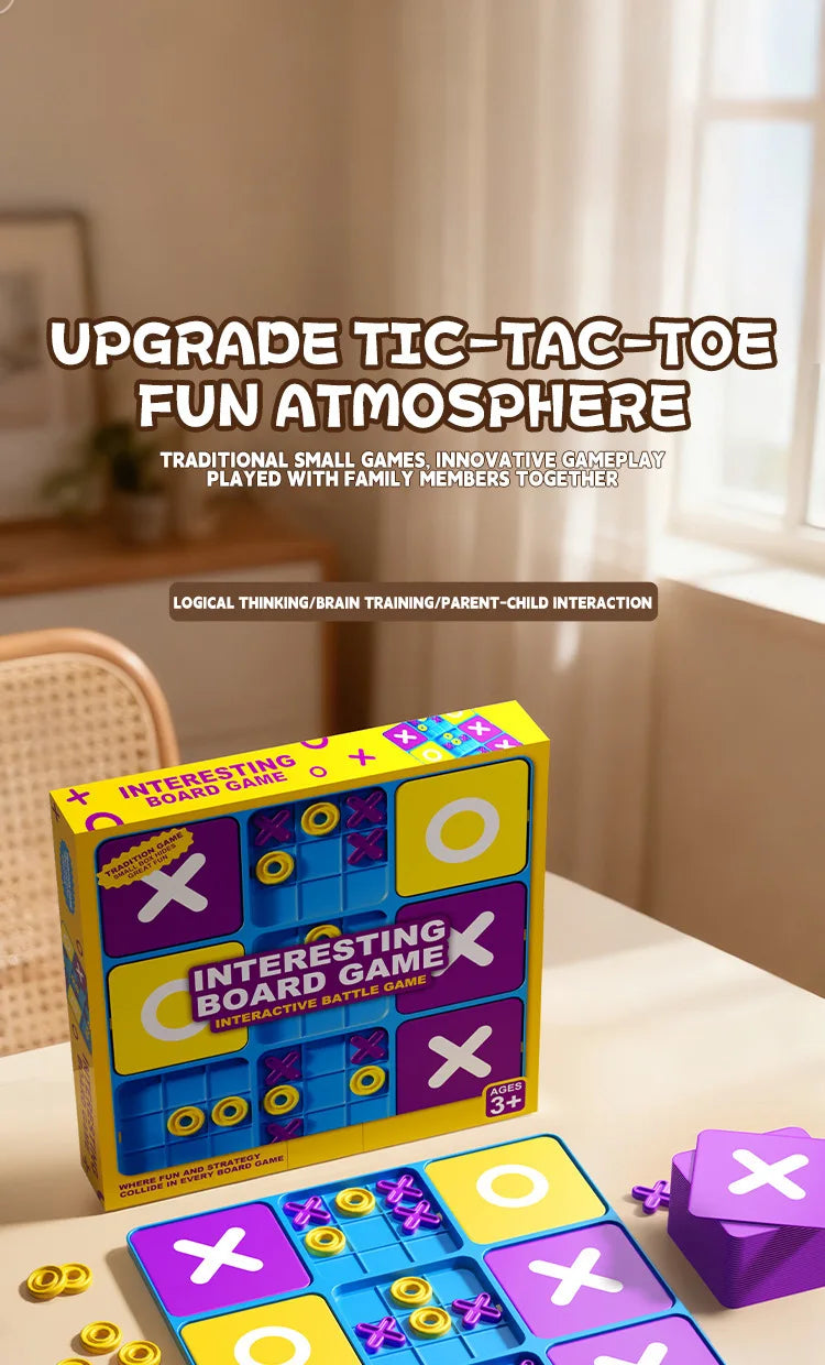 Classic Tic Tac Toe Board Game for Family Fun
