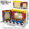 A model of a Five Nights at Freddy's building featuring red and yellow bricks.