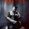 A horror movie poster featuring a clown character in white makeup and black attire against a dark background.