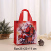 Festive Christmas Non-Woven Gift Tote Bags with Holiday Prints