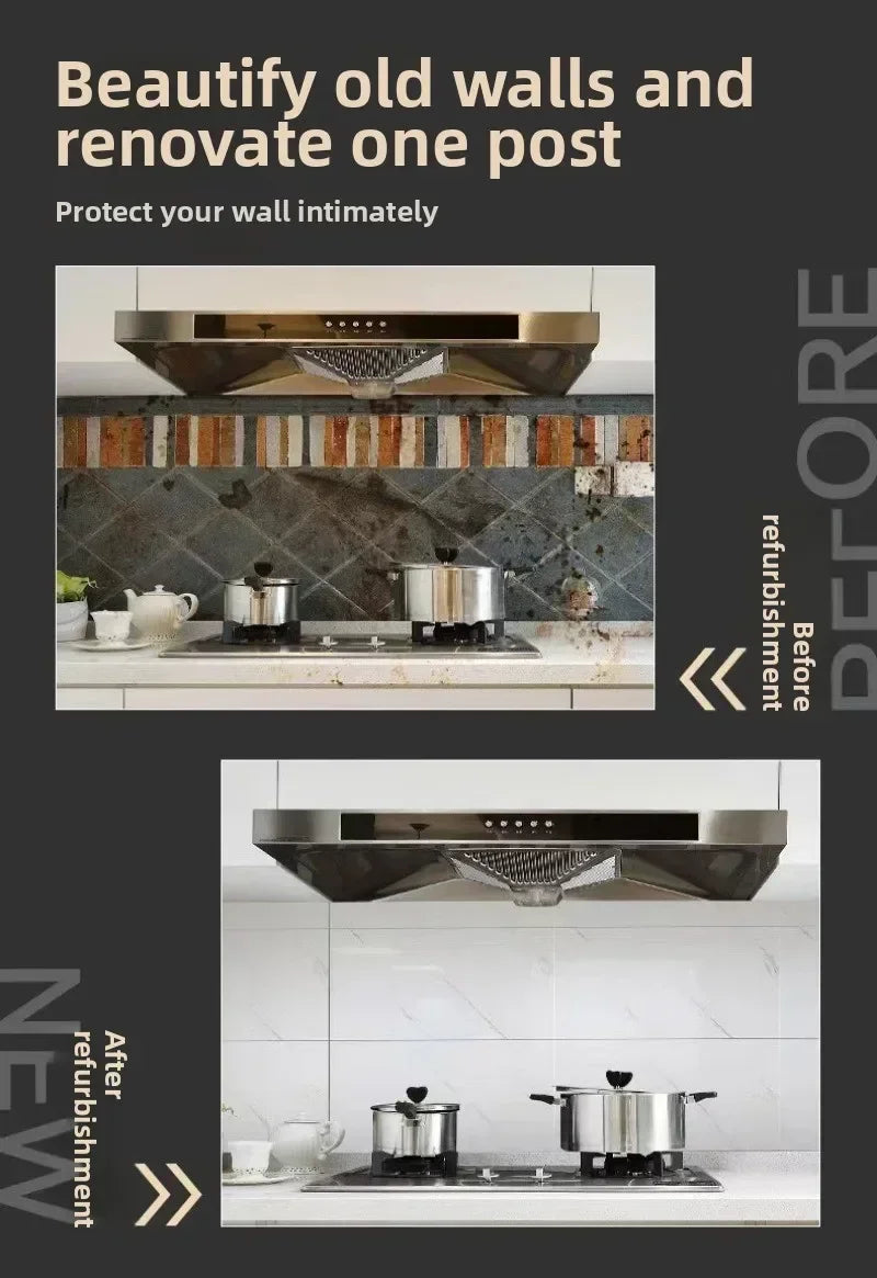 3D Marble Effect Peel-and-Stick Tile Stickers (Set of 10)