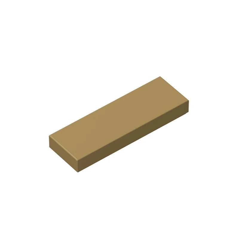 A rectangular building brick tile in a tan or light brown color.