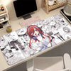 Anime desk mat featuring the Quintessential Quintuplets characters with a non-slip rubber base