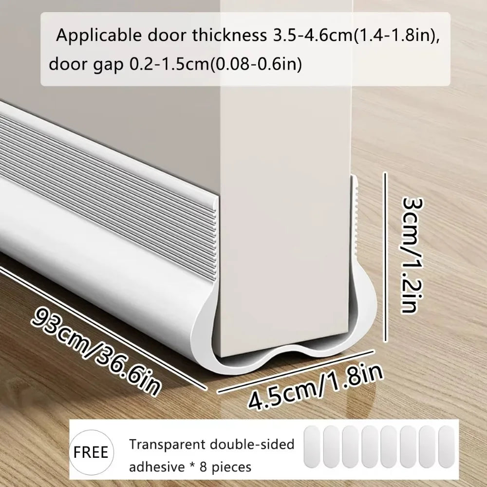 Self-Adhesive Door Bottom Seal Strip - Weatherproof Draft Stopper