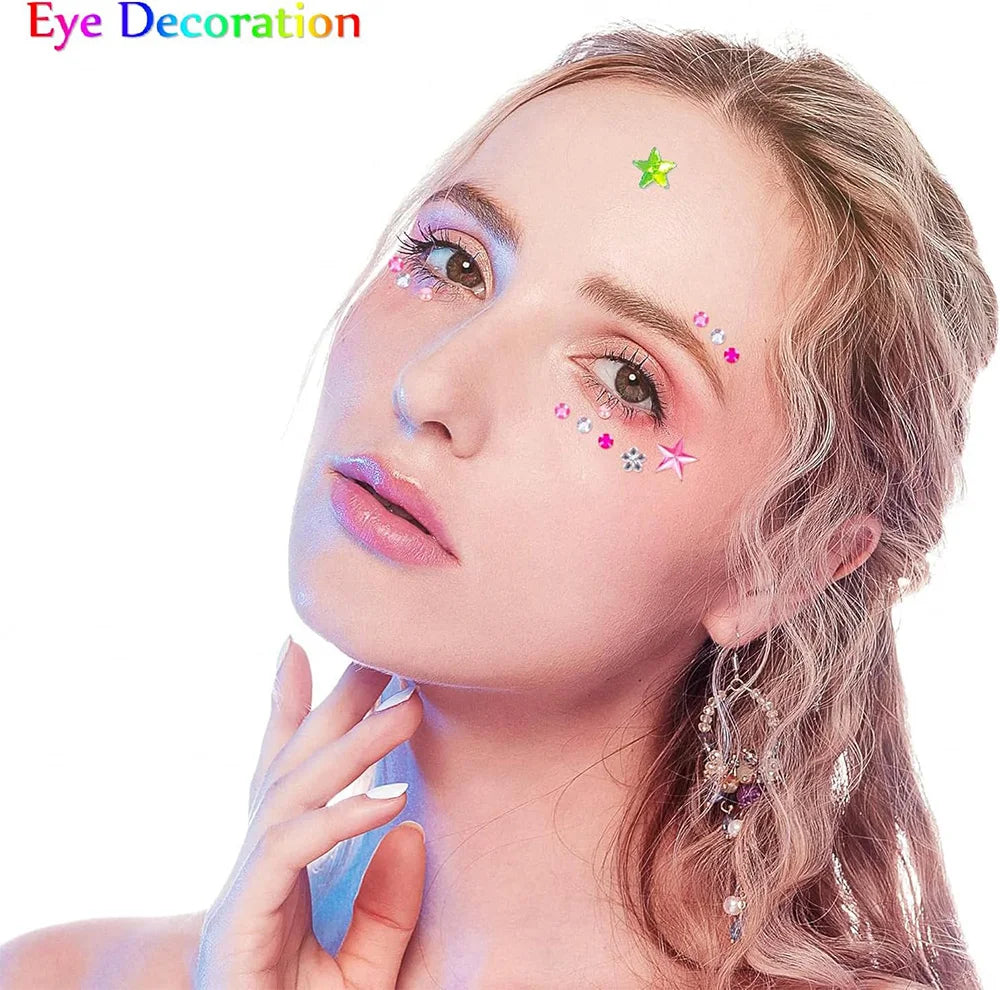 Self-Adhesive Rhinestone Gem Stickers – Multicolor Crystal Craft & Beauty Decor