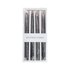 A set of four black taper candles with a dripping blood effect inside a white box.