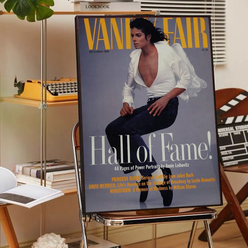 Vintage wall art poster titled Hall of Fame featuring a portrait and text by Annie Leibovitz