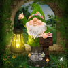 Solar-Powered Gnome Statue Light for Garden & Patio