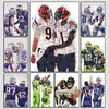 Abstract Football Player Canvas Wall Art