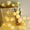 LED Rose Flower String Lights - 3M, 20 Lights, Multi-Color