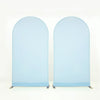 Light blue stretchable arch backdrop cover for party and event decor