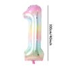 Pastel Rainbow Number Foil Balloon (40 inch)