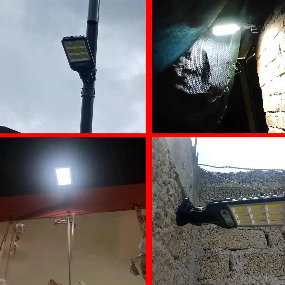 Solar-Powered Motion Sensor Security Light with 108 LEDs