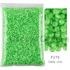 Bag of green candy lime glass rhinestones crystals mixed sizes