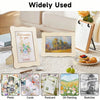 Unfinished Wooden Photo Frames for DIY Crafting and Display
