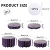 Purple folding dessert table cupcake display stand with multiple sizes shown.