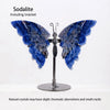 Hand-Carved Natural Amethyst Crystal Butterfly Desk Ornament