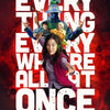 Movie poster for Every Thing Where All Once featuring characters and red background.