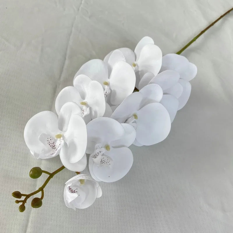 Artificial Butterfly Orchid Bouquet – 9 Silk Blooms for Home & Event Decor