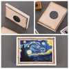 A set of Van Gogh art fridge magnets featuring classic paintings and decorative frames.