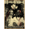 Vintage anime canvas wall art featuring a dramatic illustration of a character with dark hair and intense expression.