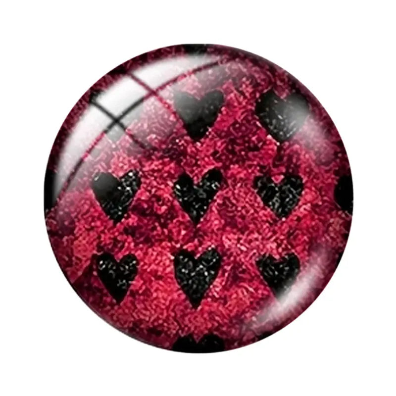 Glitter Glass Cabochons for Jewelry Making