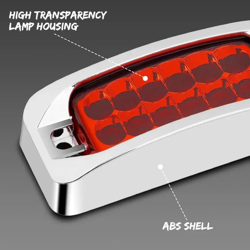 LED Side Marker Light with Three Lighting Modes for Trucks, Trailers, and Vans