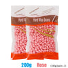 A package of Hard Wax Beans in a pink color for body hair removal