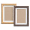 Classic Woodgrain Photo Frame for 4x6 Pictures with White Mat