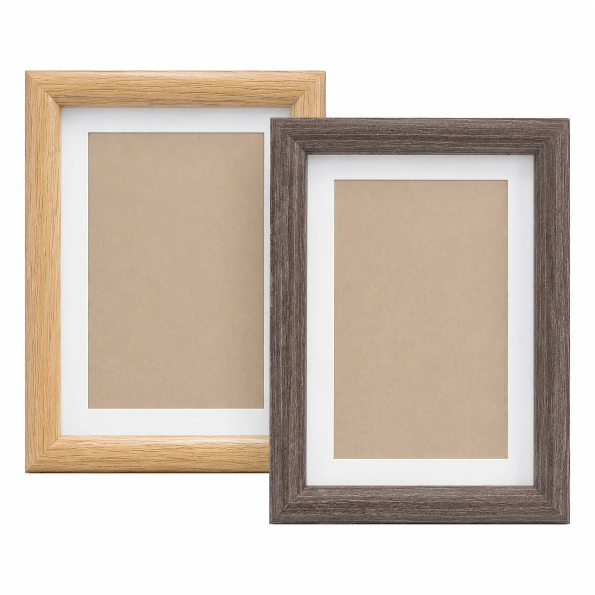 Classic Woodgrain Photo Frame for 4x6 Pictures with White Mat