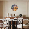 Wooden Patterned Wall Clock with Silent Quartz Movement