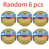 Six sets of squishy dumpling stress relief toys in yellow packaging