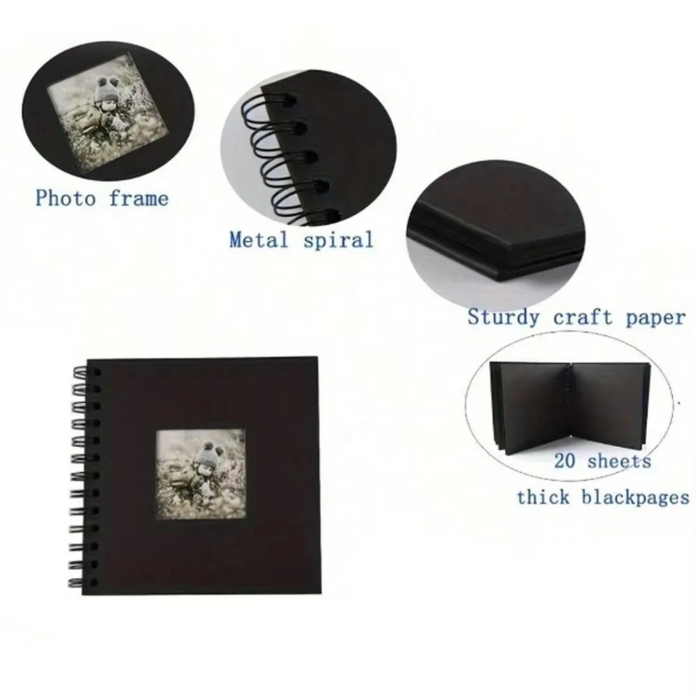 6-Inch Scrapbook Photo Album with Window Cover