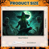 Large Halloween Witch Door Banner with Classic Spooky Design