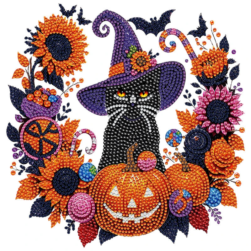 Halloween Ghost Pearl Painting Kit – Autumn DIY Craft Set for Adults