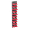 Wall-Mounted Hat Organizer with Spring Clips