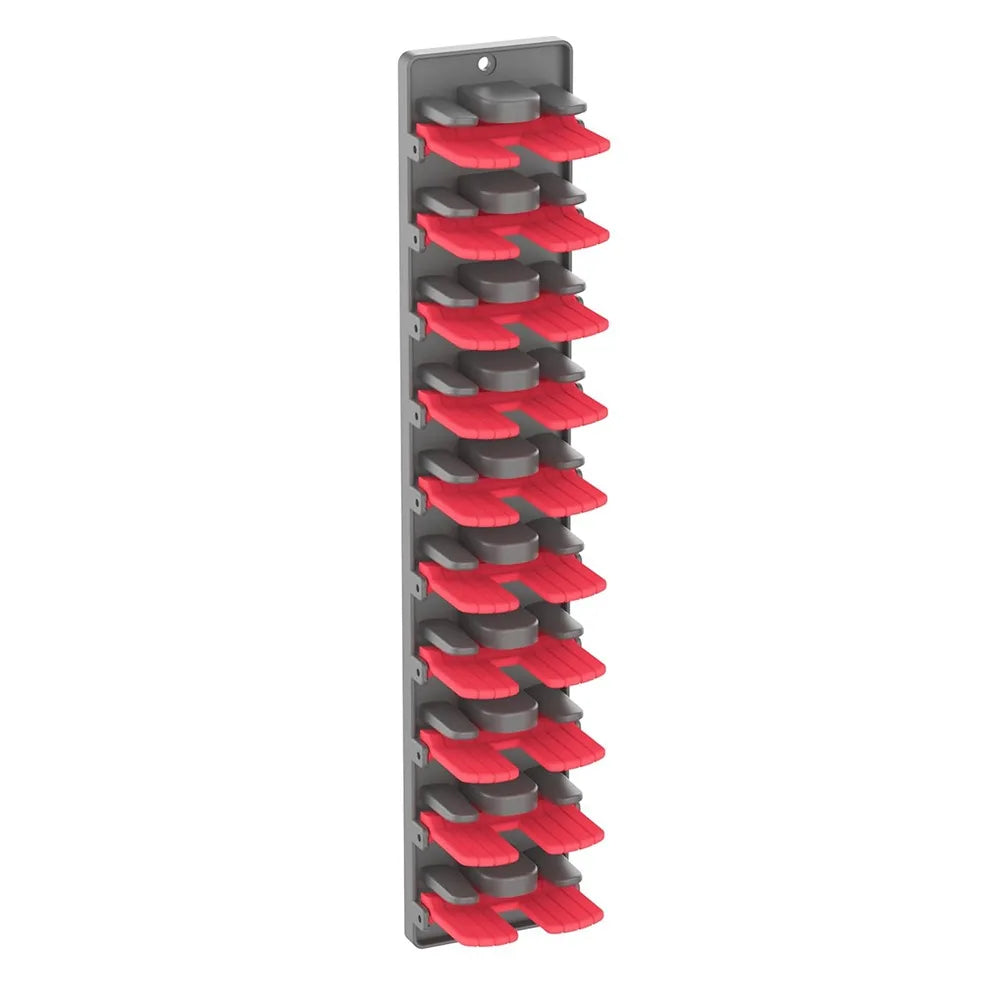 Wall-Mounted Hat Organizer with Spring Clips
