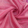 Crimson pink sequin fabric draped in a swirling fold for photography backdrop