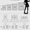 Diagram showing various sizes of wall art canvases and corresponding dimensions for different wall placements.
