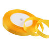 Roll of gold yellow satin ribbon for crafts and gift wrapping